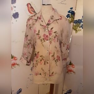 "K Studio" Semi-Sheer Top